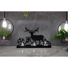 M&c Concept Yılbaşı Model-3 3'lü Metal Mumluk - Siyah