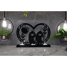 M&c Concept Love Birdy 3'lü Metal Mumluk - Siyah