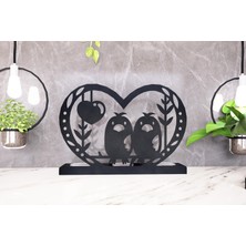 M&c Concept Love Birdy 3'lü Metal Mumluk - Siyah