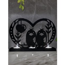 M&c Concept Love Birdy 3'lü Metal Mumluk - Siyah