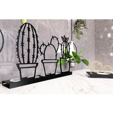M&c Concept Kaktüs 5'li Metal Mumluk - Siyah