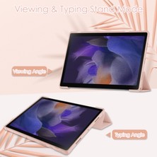 YKD Store Samsung Galaxy Tab Için Deri Tablet Kılıfı A8 2021 SM-X205 Rose Gold (Yurt Dışından)