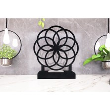 M&c Concept Motif Model -1 Tekli Metal Mumluk - Siyah
