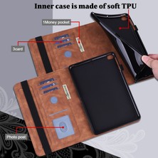 YKD Store Lace Flower Pu Case For Lenovo Tab K10 (Kahverengi) (Yurt Dışından)