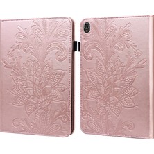 YKD Store Lace Flower Pu Case For Lenovo Tab K10 (Altın) (Yurt Dışından)