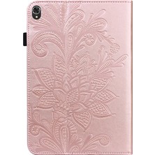 YKD Store Lace Flower Pu Case For Lenovo Tab K10 (Altın) (Yurt Dışından)