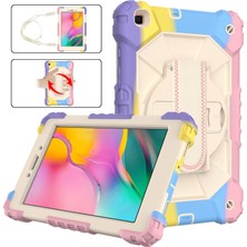 YKD Store Samsung Galaxy Tab Için A.8.0 (2019) T290/T295 Silikon+Pc Case Renkli Mor (Yurt Dışından)