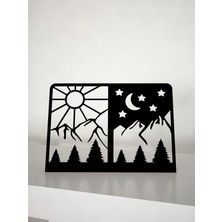 M&c Concept Gündüz/gece Metal Masa Süsü - Biblo - Siyah
