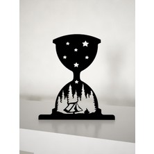M&c Concept Kum Saati Metal Masa Süsü - Biblo - Siyah