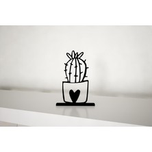 M&c Concept Kaktüs Model-4 Metal Masa Süsü - Biblo - Siyah