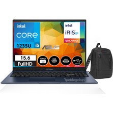 Asus Vivobook X1504ZA-EJ921 Intel Core I5 1235U 8gb 256GB SSD 15.6" WINDOWS11PRO Fhd Dizüstü Bilgisayar  X1504ZA-EJ92133+WEBLEGELSINÇANTA