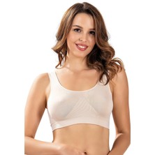 Jiber Kalın Askılı Ten  Büstiyer Korse 4507