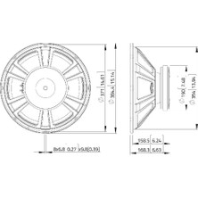 Lavoce SSF153.00 15" Çıplak Hoparlör