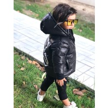 Ysfer Butik Çocuk  Şişme Mont  Kapüşonlu Unisex [ Not Kuru Temizleme ]