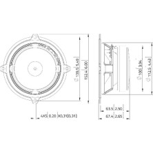 Lavoce MSF051.22 5" Midrange Çıplak Hoparlör