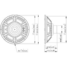 Lavoce WSN102.00 Neudium Çıplak Hoparlör 10'' 150 Watt