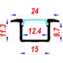 Arge Led Argeled Mutfak Dolabı ve Tezgah Altı Gömme LED Armatür 12V