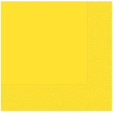 Benim Marifetlerim Düz Desenli Sarı Peçete 33*33