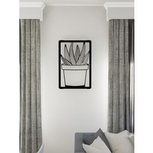 M&c Concept Flower Metal Duvar Tablosu  - Siyah