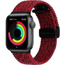 Novstrap Apple Watch 38 40 41 mm Seri 3 4 5 6 7 8 9 Se 2 ile Uyumlu Kordon Magnet Tokalı Flexible