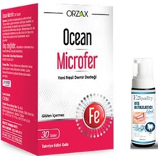 Orzax Ocean Microfer Takviye Edici Gıda 30 Tablet - Diş Beyazlatıcı Köpük