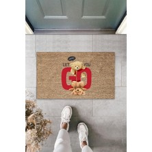 Stok Shop Bej Kapı Önü Paspası Never Let You Go Desen  K-3355