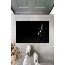Stok Shop Dijital Elektro Gitar Siyah Kapı Paspası Dış Mekan Paspas K-2117