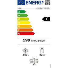 Beko 678552 Eı 551 Lt No Frost Buzdolabı Inox