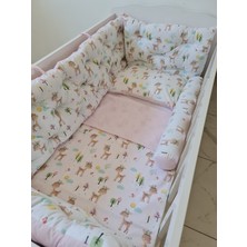 Babynest Dünyası 70X130 Çift Yönlü Beşik Kenar Koruma 45CM Yükseklik (Yılan Yastık +)