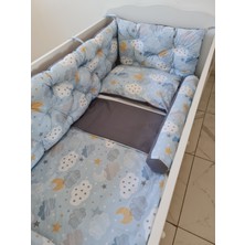 Babynest Dünyası 60X120 Çift Yönlü Beşik 4 Kenar Koruma (Yılan Yastık +)