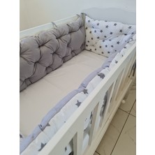 Babynest Dünyası 60X120 Çift Yönlü Beşik 4 Kenar Koruma (Yılan Yastık +)