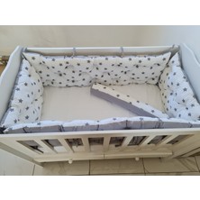 Babynest Dünyası 60X120 Çift Yönlü Beşik 4 Kenar Koruma (Yılan Yastık +)