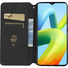 4U Sky Xiaomi Redmi A1 4g/a2 4g Anti-Drop Rhombus Desen Baskılı Pu Deri Flip Folio Telefon Kılıfı Stand Mavisi (Yurt Dışından)