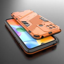 4U Sky Xiaomi Redmi Için 10C Kickstand Telefon Kasası Sert Pc Yumuşak Tpu Sert Çift Katman Koruması Telefon Kapak-Yay (Yurt Dışından)