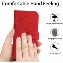 4U Sky Xiaomi Redmi 10A Için Koruyucu Cep Telefonu Kapağı, HT04 Cilt Touch Basılı Sunçiçeği Flip Cüzdan Telefon Kılıfı El Strap-Red ile (Yurt Dışından)