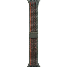 Gpack Apple Watch Se 2 2023 40MM Kordon Hasır Strap Kayış KRD91 Koyu Yeşil