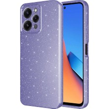 Cepustik Telefon Aksesuarları Xiaomi Redmi 12 Kılıf Kamera Korumalı Simli Lüks Koton Kılıf