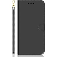 4U Sky Xiaomi Için Cüzdan Telefon Kılıfı Poco F4 5g/redmı K40S 5g Anti-Dökme Telefon Koruyucusu Şok Geçirmez Ayna Benzeri Yüzey Pu Deri Telefon Kapak Black (Yurt Dışından)