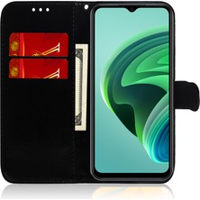 4U Sky Xiaomi Için Cüzdan Telefon Kılıfı Poco F4 5g/redmı K40S 5g Anti-Dökme Telefon Koruyucusu Şok Geçirmez Ayna Benzeri Yüzey Pu Deri Telefon Kapak Black (Yurt Dışından)