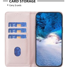 4U Sky Xiaomi Için Redmi A1 4g/a1+ 4g/redmi A2 4g/a2+ 4g/poco C50 4g Telefon Kılıf Kılıf Kart Tutucu Pu Deri Flip Cover Gold Altın (Yurt Dışından)