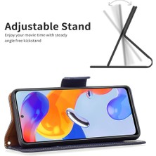 4U Sky Bf Deri Kılıf Cüzdanı Xiaomi Redmi Için Telefon Kılıfı 10C Litchi Doku Pu Deri Deri Koruyucu Kapak Stand-Dark Mavi ile Şok Geçirmez Telefon Kabuğu (Yurt Dışından)