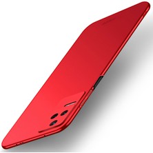 4U Sky Xiaomi Poc Poco F4 5g/redmi K40S 5g, Silky Touch Matte Finish Anti-Drop Kapağı Kayış Kırmızısı (Yurt Dışından)