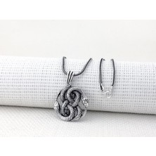 Takıhan Çift Yılan 925 Ayar Gümüş Kolye