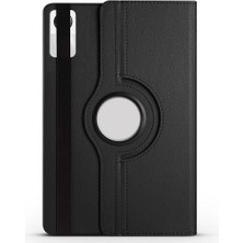 Case Street Casestreet Xiaomi Redmi Pad Se Kılıf Kapaklı Standlı 360 Dönebilen Koruma DN11+NANO+KALEM Siyah