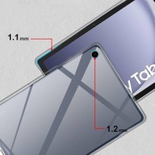 Smcase Samsung Galaxy Tab A9+ Plus X210 Kılıf Silikon Arkası Buzlu Lüx Koruma S3 Renksiz