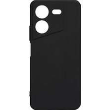 Smcase Tecno Pova 5 Kılıf Kamera Korumalı Premier Mat Silikon Siyah