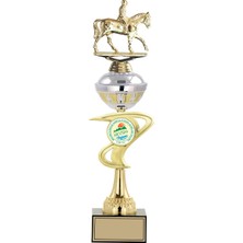 Odak Kupa - Figürlü Kupalar - At / Binici Figürlü Kupalar FG-065 B - 45 cm