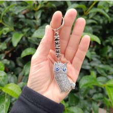 HD Marketim Sevimli Kedi Yüzük Kötü Göz Kovucu Nazar Boncuklu Araba Çanta Cüzdan Süsü Anahtarlık