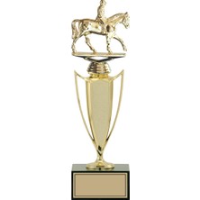 Odak Kupa - Figürlü Kupalar - At / Binici Figürlü Kupalar FG-039 A - 34 cm