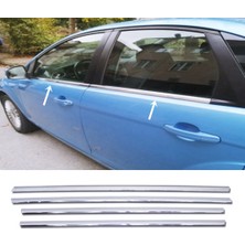 ZNZ Oto Aksesuar Ford Focus Hb-sedan 2005-2011 Krom Cam Çıtası 4 Prç P.çelik